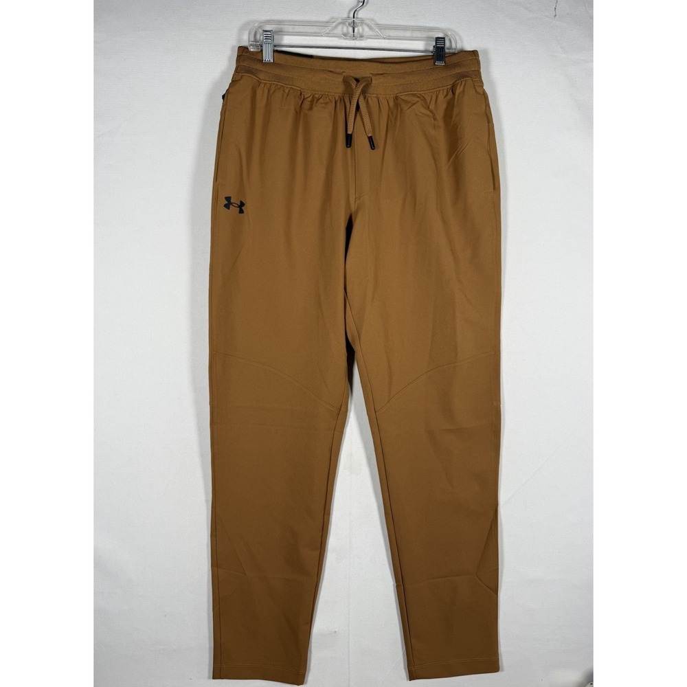 NWT Under Armour UA Sportswear Woven Taper Pant Men's Large Brown Pants $90